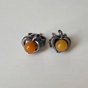 Amber Stud Earrings